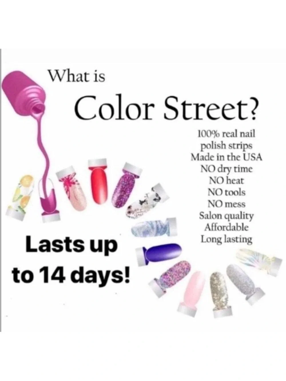 Color Street Mermaid You Look fdl046 100% real nail polish strips 16 Pcs+8 BONUS